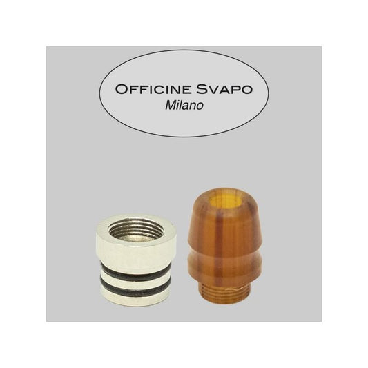 Officine Svapo Milano - Drip Tip Mod. ROOK Metacrilato Ambra