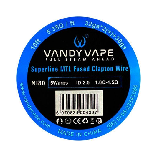 Vandy Vape - Superfine MTL Fused Clapton Wire 32x2 + 38 ga